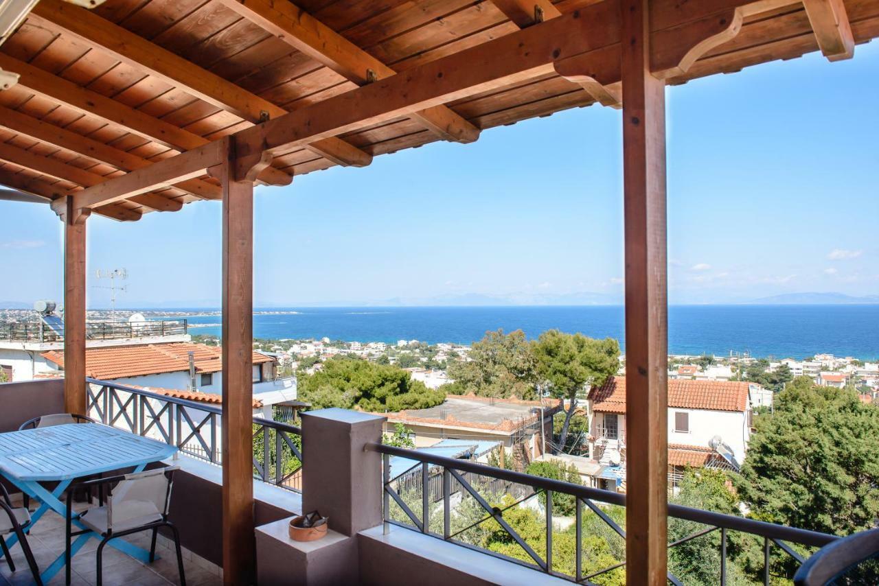 Peris Panoramic Villa Near Athens Airport Paralia (Evia) Exterior foto